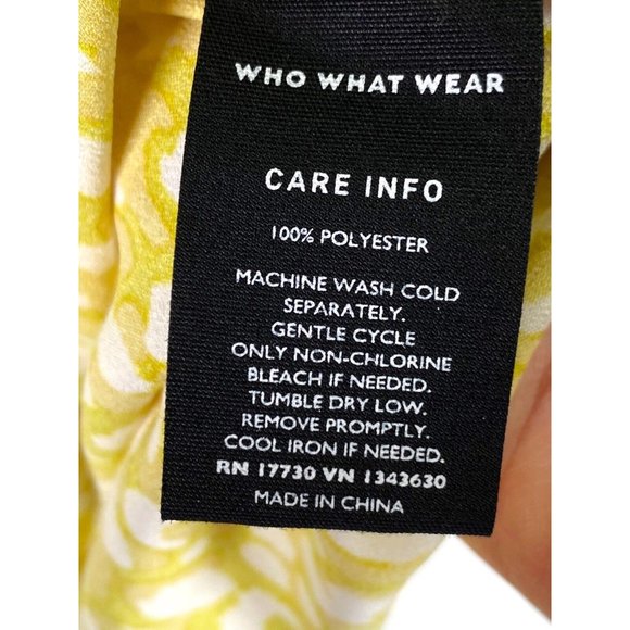 WHO WHAT WEAR CITRUS LEOPARD TIERED DRESS WOMENS Small‎ - Picture 9 of 9